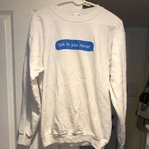 NASTY GAL talk to you never sweatshirt